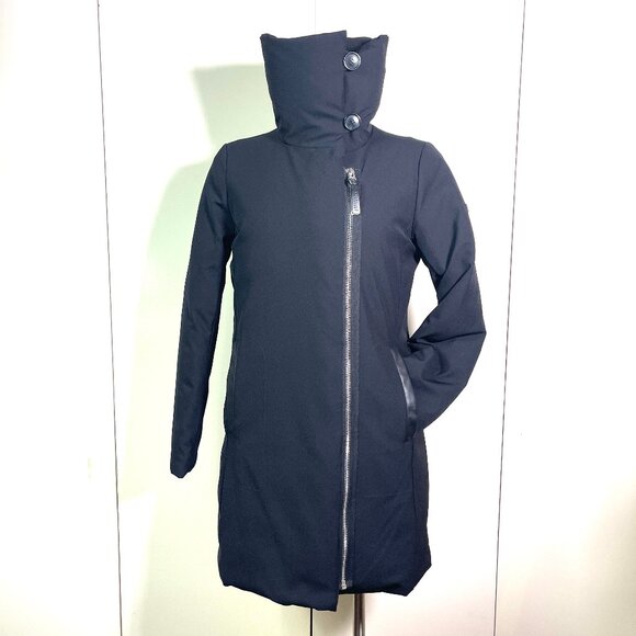 Oversized Derek Lam $650 Down Black Puffer Parka S/P - Picture 6 of 13